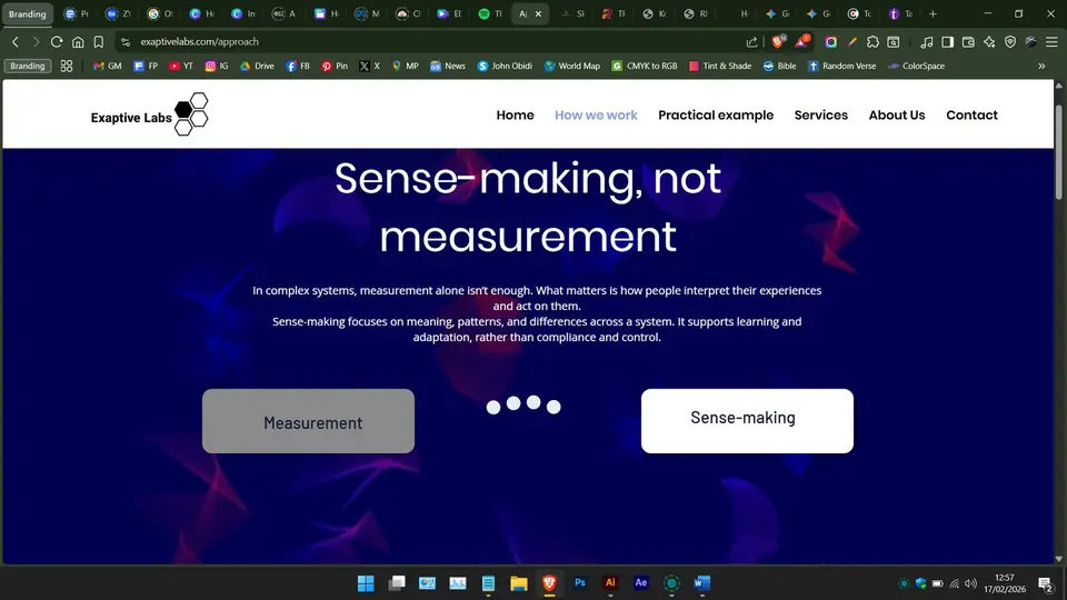 Exaptive Labs website
